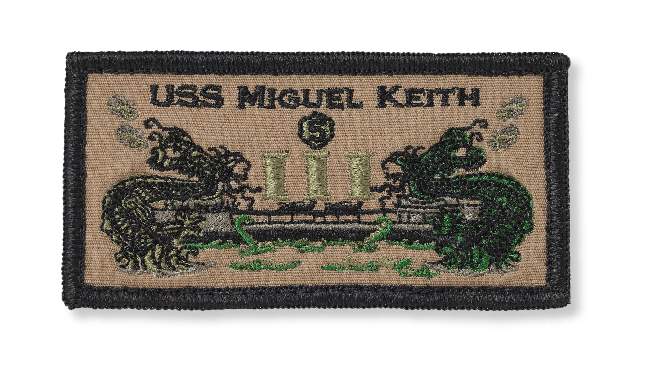 NWU Type III Shoulder Patch: USS Miguel Keith — LC EMBROIDERY